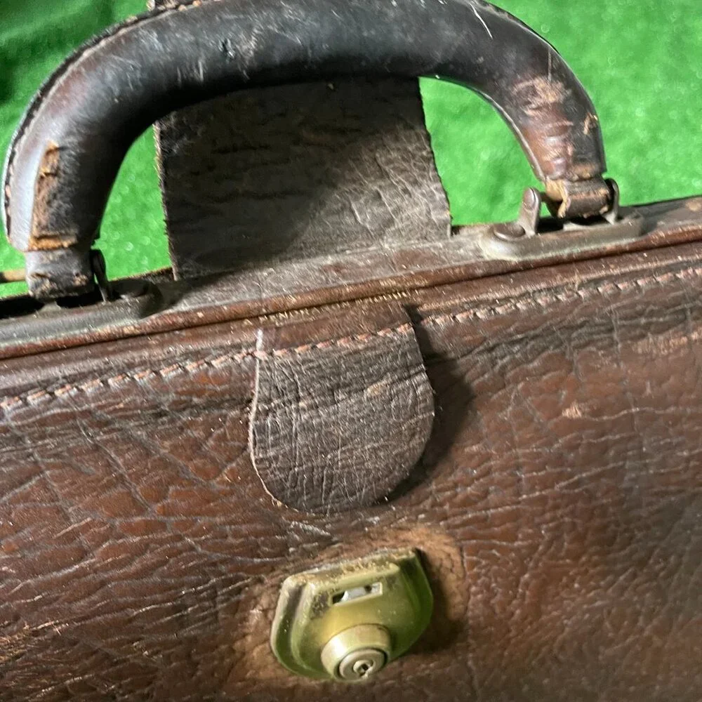 Pendragon top grain Cowhide England Vintage briefcase document bag Portfolio
